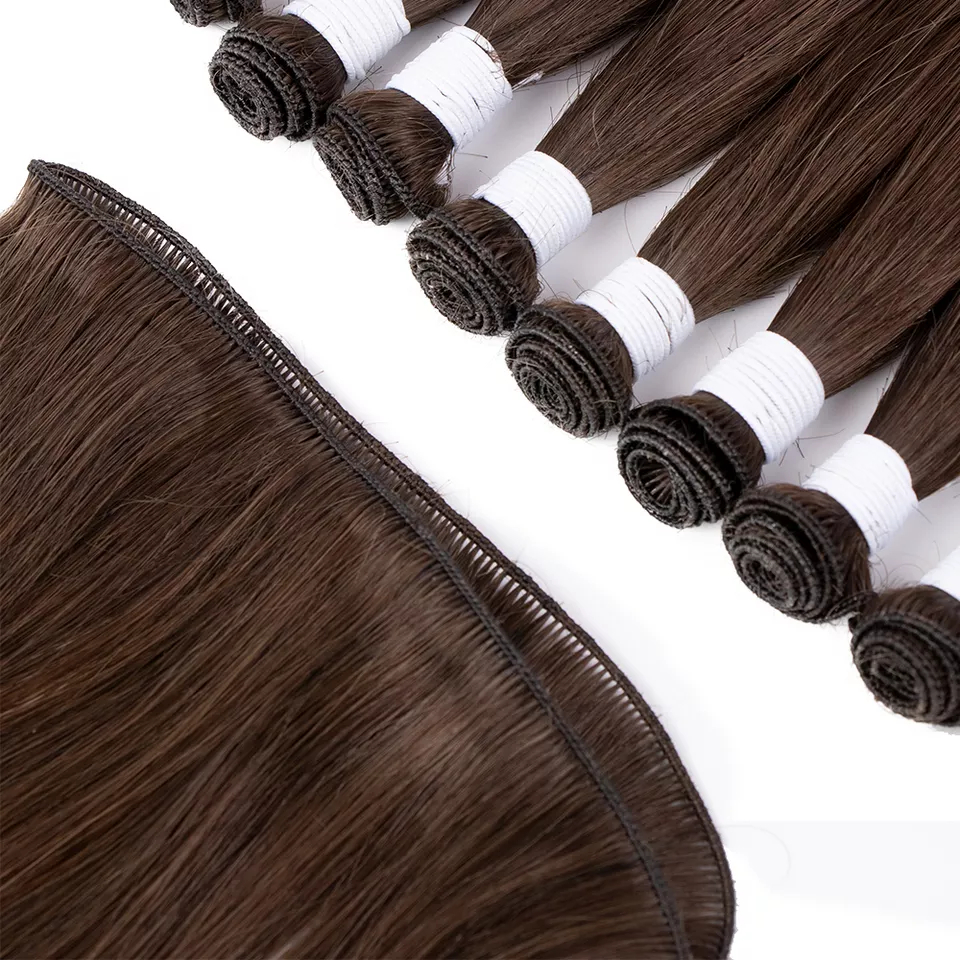 Wholesale European Hand Tied Wefts Remy Hand Tied Weft Human Hand Tied Weft Hair Extension